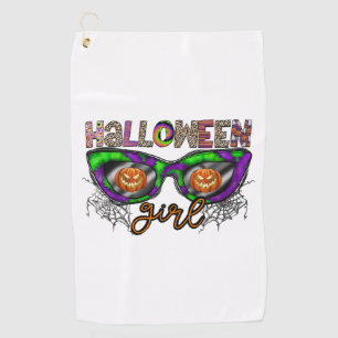 Halloween Girl Golf Towel