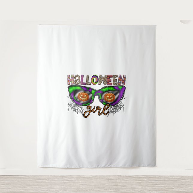 Halloween Girl Tapestry (Front)