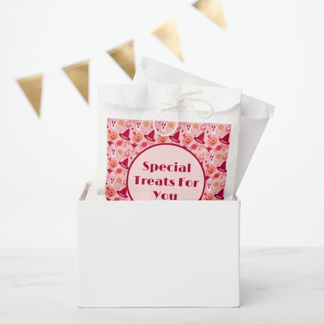 Halloween Girl's Birthday Add Text So Cute Favour Bag (Party)