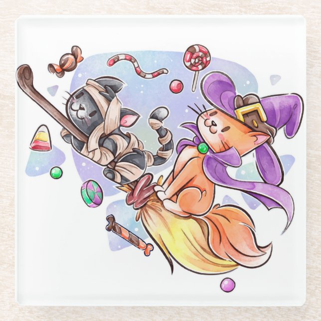 Halloween Glass Coaster (Front)
