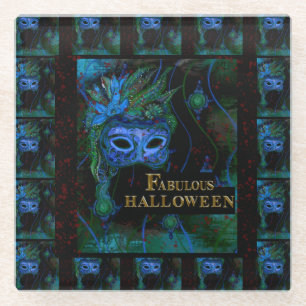 Halloween glass coaster