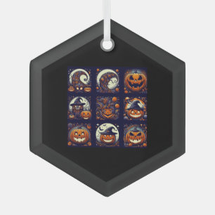 Halloween Glass Ornament