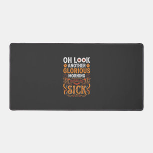 Halloween Glorious Morning Makes Me Sick Design_1 Desk Mat