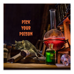 Halloween Glossy Poster, Pick Your Poison Poster