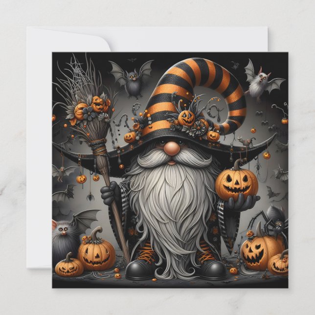 Halloween Gnome Card (Front)