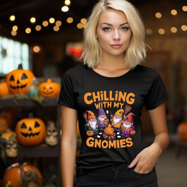 Halloween Gnome Chillin' with My Gnomies T-Shirt (Creator Uploaded)