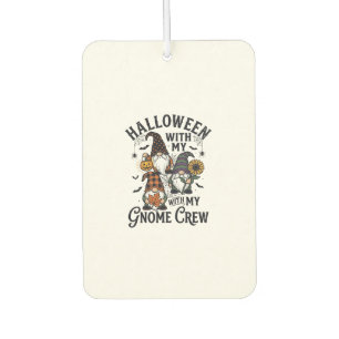 Halloween Gnome Crew Vintage Engraving Shirt_1 Air Freshener