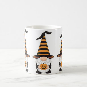 Halloween Gnome Mug   Cute Pumpkin Coffee Cup