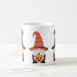 Halloween Gnome Mug   Cute Pumpkin Coffee Cup