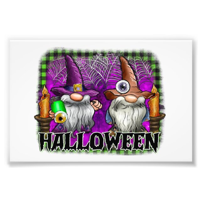 Halloween Gnome Photo Print (Front)