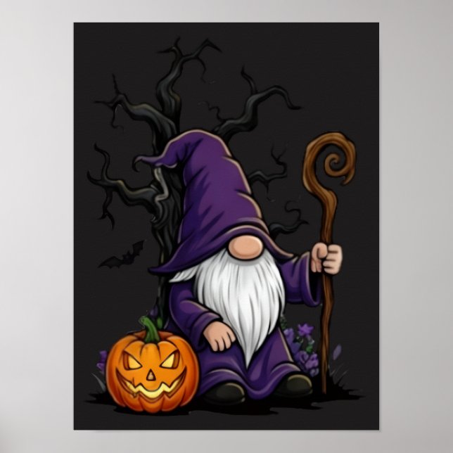 Halloween Gnome Poster (Front)