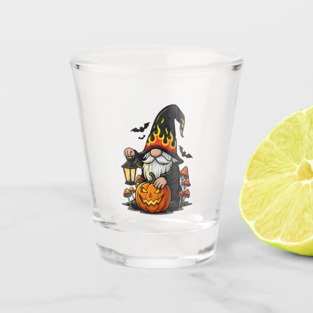 Halloween Gnome Shot Glass (Front)