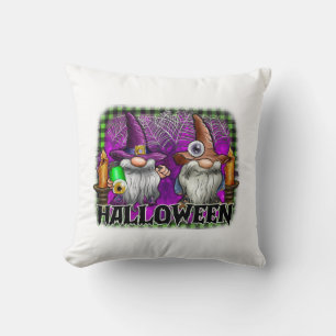 Halloween Gnome Throw Pillow