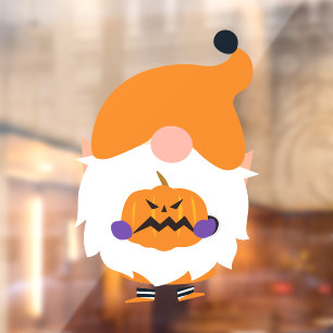 Halloween Gnome Window Cling