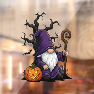 Halloween Gnome Window Cling