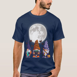 Halloween Gnomes Cute Autumn Pumpkin Fall Funny Ho T-Shirt