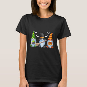 Halloween Gnomes Cute Autumn Pumpkin Fall  Holiday T-Shirt