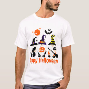 Halloween Gnomes Cute Autumn Pumpkin Fall T-Shirt