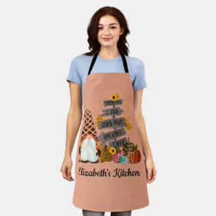 Halloween Gnomes, Fall, Pumpkins Apron