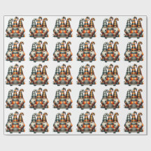 Halloween Gnomes Gift Wrap