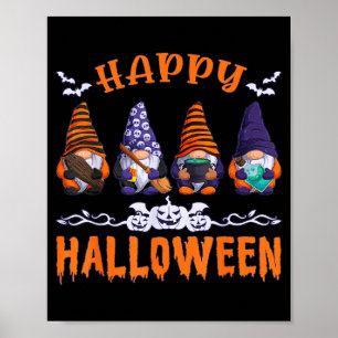 Halloween Gnomes Happy Halloween Poster
