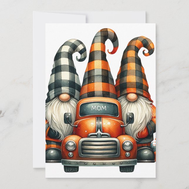 Halloween Gnomes Invitation (Front)