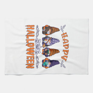 Halloween Gnomes Kitchen Towel
