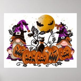 Halloween Gnomes Poster