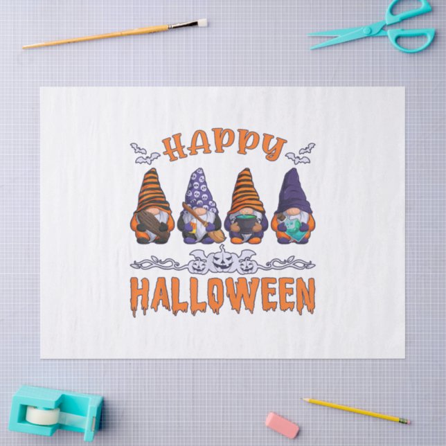 Halloween Gnomes Tissue Paper (Craft)