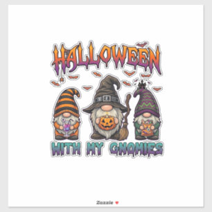 Halloween Gnomies Three Gnomes Witch Hat Pumpkin_1