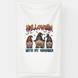 Halloween Gnomies Three Gnomes Witch Hat Pumpkin_1 Banner