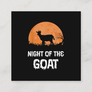 Halloween Goat Costume Gift Square Business Card