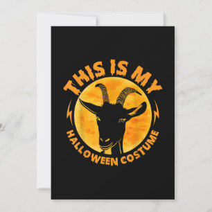 Halloween Goat Costumes Funny Goat Farming Farmer Holiday Card
