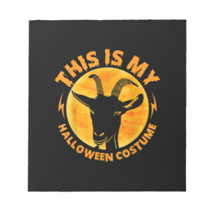 Halloween Goat Costumes Funny Goat Farming Farmer Notepad