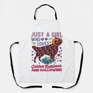 Halloween Golden Retriever_1 Apron
