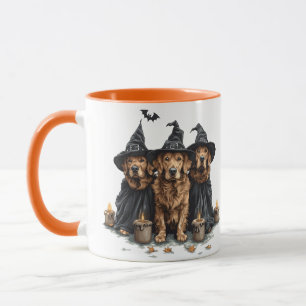 Halloween Golden Retriever Dogs Jack O Lantern Mug