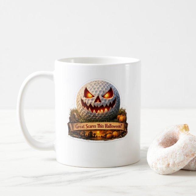 halloween golf mug (With Donut)