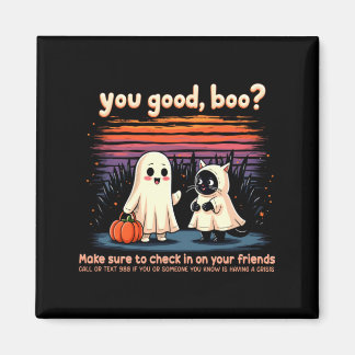 Halloween Good Boo_ Prevention Mental Health Magnet