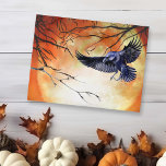 Halloween Goth Raven Crow Moon Scene Postcard<br><div class="desc">This design was created through digital art. It may be personalized by clicking the customize button and changing the colour, adding a name, initials or your favourite words. Contact me at colorflowcreations@gmail.com if you with to have this design on another product. See more of my creations or follow me at...</div>