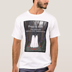 Halloween Gothic Couple Custom Anniversary  T-Shirt