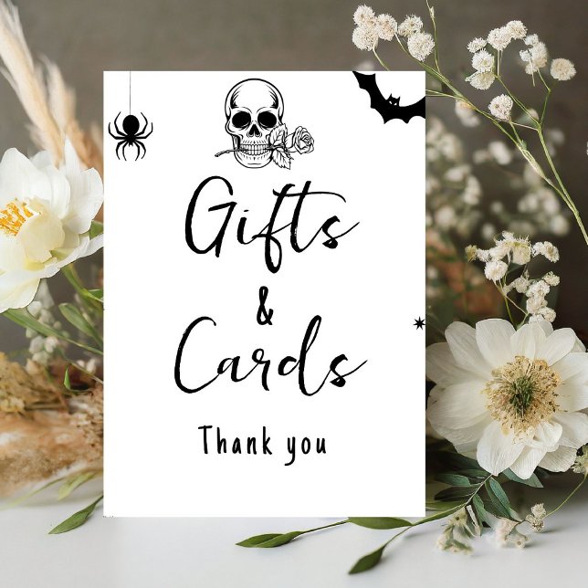 Halloween Gothic Gift and Cards wedding sign (Creator Uploaded)