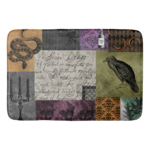 Halloween Gothic Medieval Spooky Apothecary Art Bath Mat