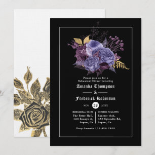 Halloween Gothic Rehearsal Dinner Invitation