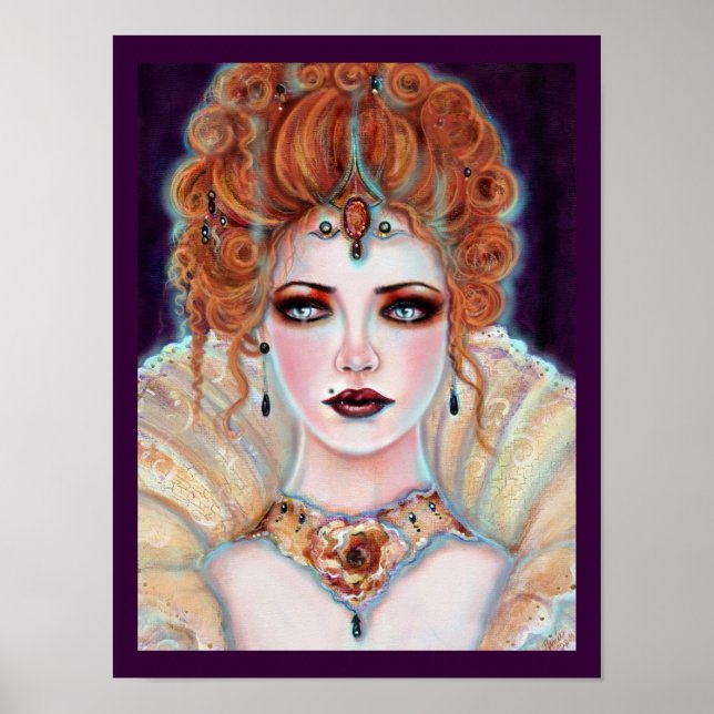 Halloween Gothic Victorian vampire by Renee Lavoie Poster (Front)