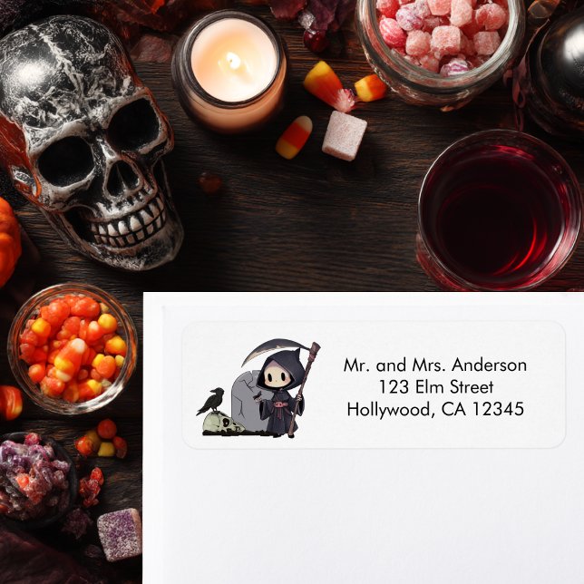 Halloween gothique du corbeau éffrayant de faucheu (Créateur téléchargé)