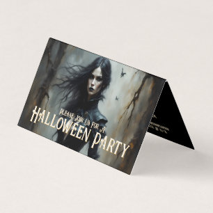 Halloween gothique Nuit de Mystère Invitation