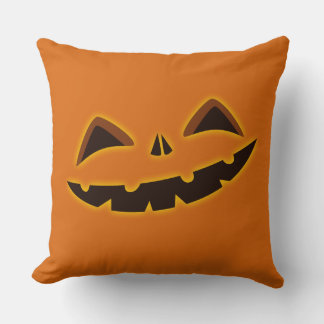 Halloween Gourd-eous Night Throw Pillow
