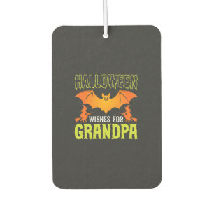 Halloween Grandpa Bat Witch Wishes Air Freshener