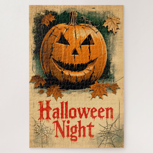 Halloween Graphic – 1960s Inspired Series Jigsaw Puzzle (Vertical)