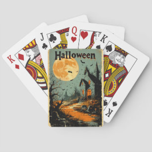 Halloween Graphic – 1960s Poster Style Playing Cards
